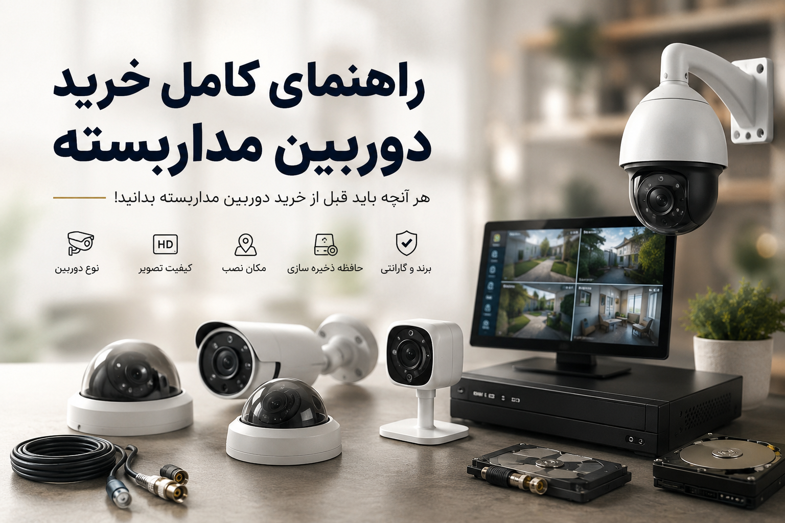 راهنمای کامل خرید دوربین مداربسته